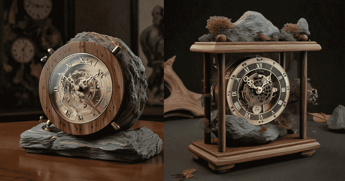 tischling stone weighted clock